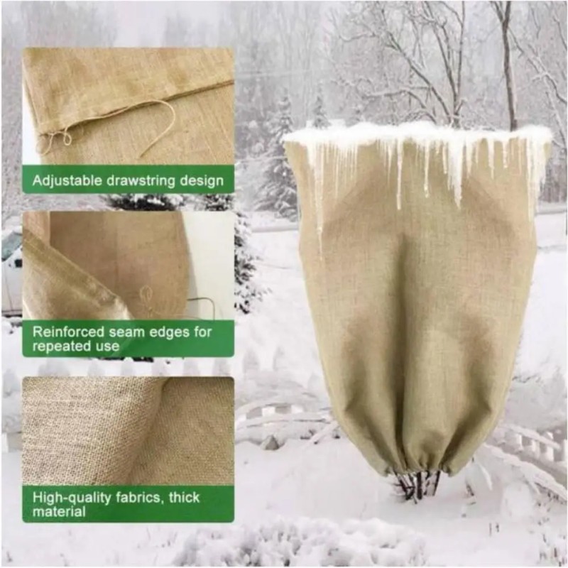 5PC 14inch*59inch Jute Sandbags 330g Biodegradable Eco-Friendly Materials Garden Supplies
