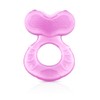 Nuby Silicone Teethe-EZ Teether with Bristles Pink