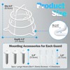Happy Tree (2 Pack) White Fire Sprinkler Head Guard Cover