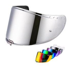 VCOROS Helmet Visor Shield For Challenger Full Face Helmet Shield Accessories (Chrome Silver)
