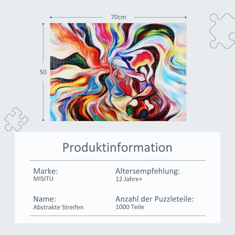 MISITU Art Puzzle 1000 Pieces for Adults Classic Puzzles 1000