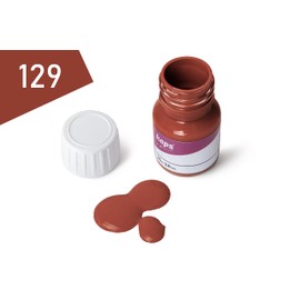 Dye With Primer For Natural And Synthetic Leather Shoes, Kaps Super Color And Preparer, 70 Colours, 25ml - 0.85 fl. Oz., 129 - Light Brown