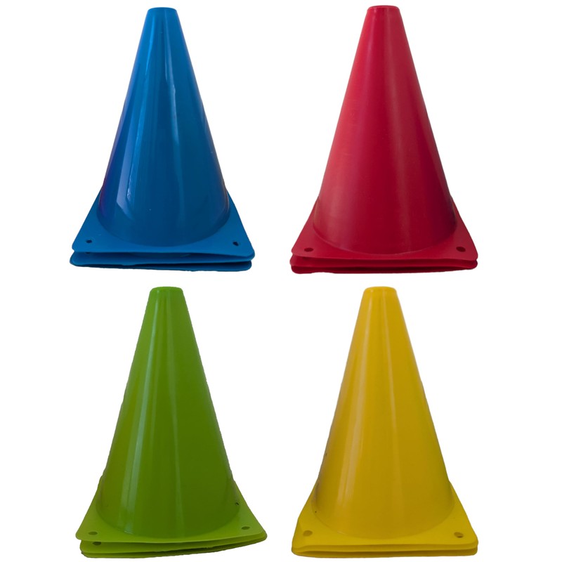 Vertent Football Cones (Set of 12) 7" - 4 Colours