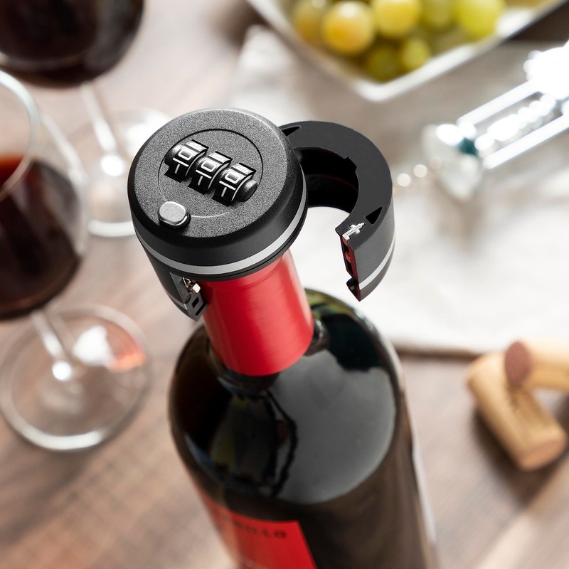 InnovaGoods 8435527818944 Combination Wine Stopper with Acrylonitrile Butadiene Styrene (ABS),