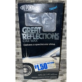 Dupont Vintage DuPont Great Reflections Liquid Car Wax 16 Fl Oz Spectacular Shine NOS