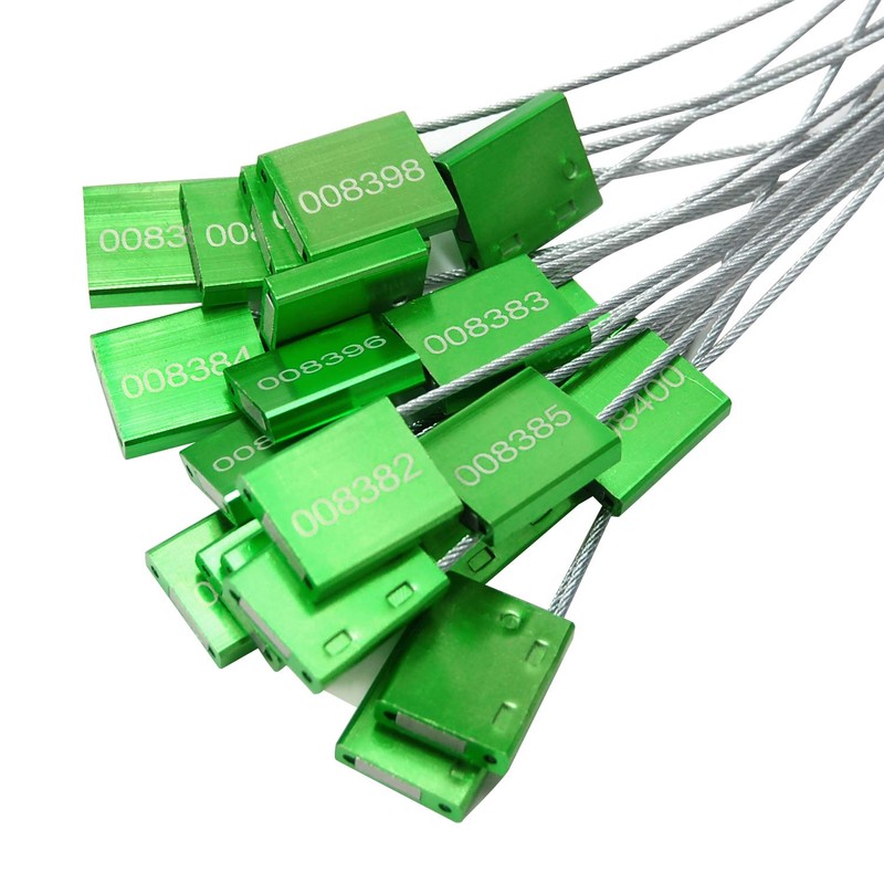 Pull Tight Security Cable Seals Alumium Alloy Shipping Container Tags