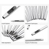10Pcs 0.5-5mm Hollow Hole Puncher DIY Leather Punch Craft Tool