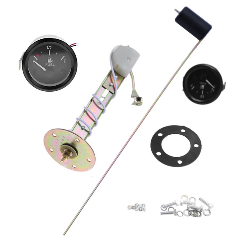 2" 52mm Fuel Level Gauge Universal Car SUV w/Fuel Sensor