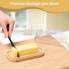Butter Dish with Lid, Bamboo Butter Holder, Butter Container Holds