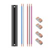 FXZZ 46" Ceiling Fan Downrod, 【1" Outside Diameter】Matte Black Extension