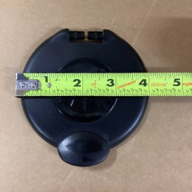 SCANDVIK ROUND REPLACEMENT SHOWER LID (BLACK)