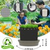 Molgoc Self-Watering Base with Visible Water Level,5-Pack,Keeps Leaves and Flying