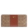 Coach Women's Essential Slim Wallet in Signature Canvas, B4/TAN Caramel