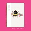 Lola Design - B5 Spiral Notebook Organiser, Botanical Bee Design