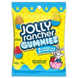 JOLLY RANCHER Gummies 2-flavours-in-1, Easter Candy, Good Candy for Kids, Candy to Celebrate, 200g