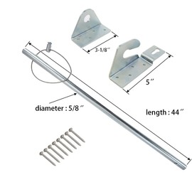 Security Door Bar Door Stopper Door Barricade Security Bar Home Defense Security Devices for Front Door-44 inch