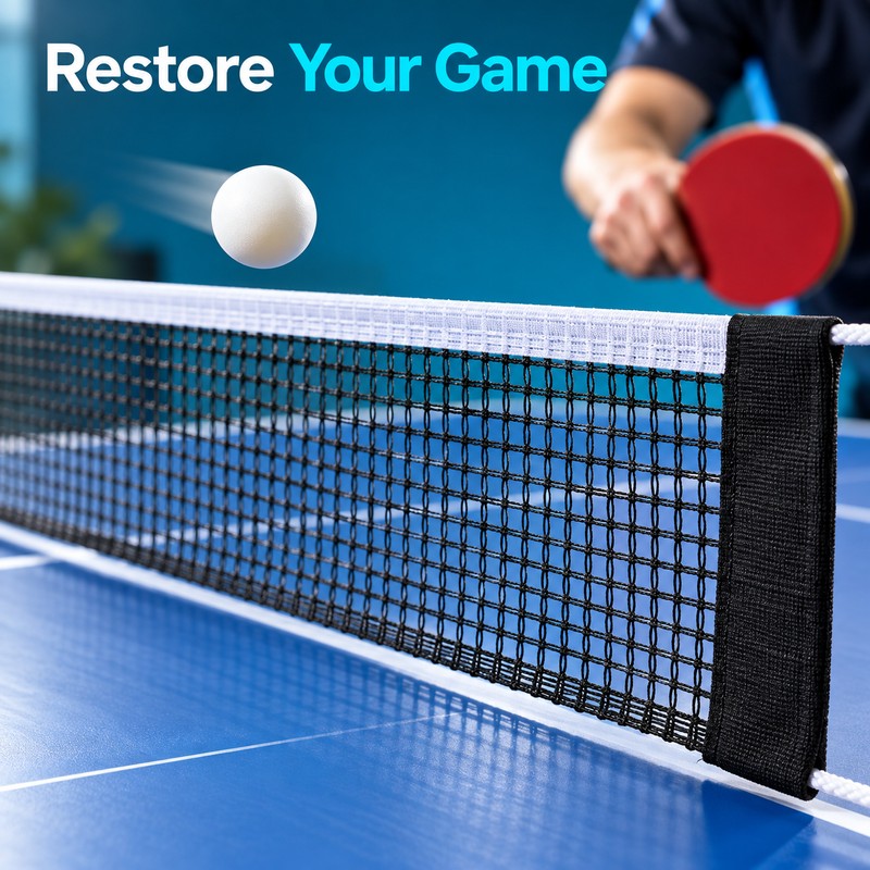 2-Pack Table Tennis Replacement Nets, 72 Inch Polyester Cotton Ping