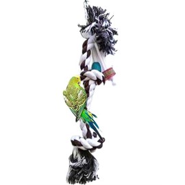 Vogelschaukel, Kletterseil, 22mm dickes Baumwollseil zum schaukeln, klettern und spielen, für alle Vögel (B)