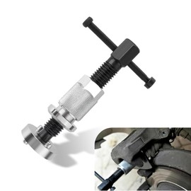 leechio 1 PC Car Brake Pad Adjuster, Alloy Brake Disc Adjustment Kit, Brake Pad Replacement Caliper Compression Tool, Car Repair Parts Universal (Black & Silver)