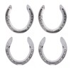 4pcs Horseshoes Aluminum Alloy Light Weight Reliable Practical Horse Riding