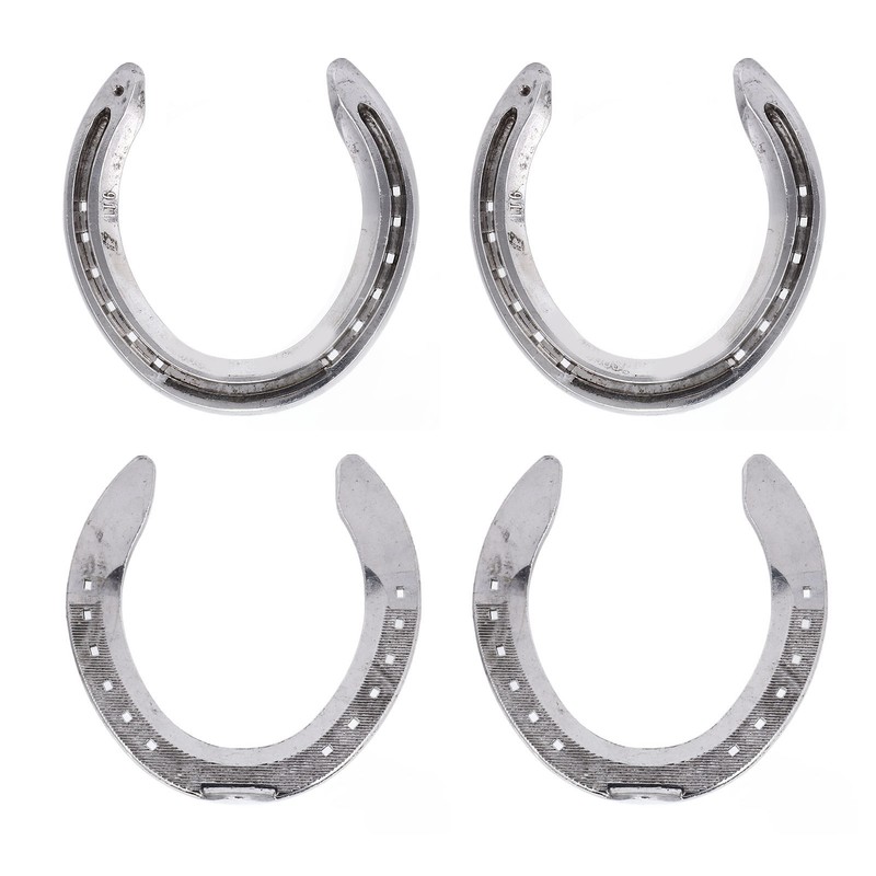 4pcs Horseshoes Aluminum Alloy Light Weight Reliable Practical Horse Riding