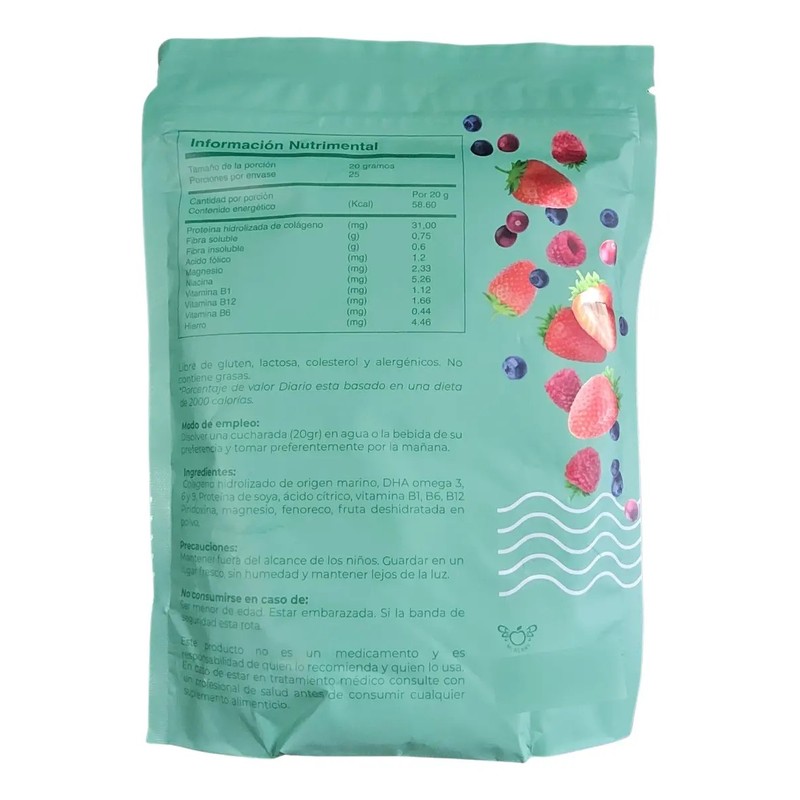 Colágeno Hidrolizado 40 Mejora Piel Cabello Mc Berry