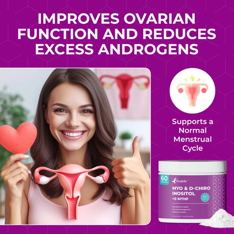 Ovofolic Suplemento Pcos 60 Porciones Fertilidad Mujer
