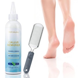 Extra Strength Foot Callus Remover Gel, Exfoliación de Piel Muerta,Foot Callus Remover Gel, Feet Scrubber, Adecuado para Piel Agrietada y Áspera de Los Pies, Cuidado de Los Pies En Casa (6 Oz)