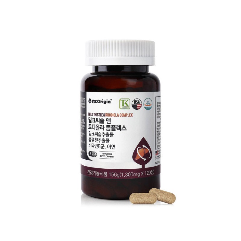 ANGET ORIGIN Enget Origin Milk Thistle & Rhodiola Complex 1300mgx120pcs