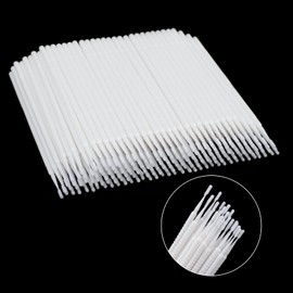 G2PLUS 400PCS Micro Cotton Swabs, High-end Microswabs for Eyelash Extensions, Micro Applicator Brush for Makeup and Personal Care (White)