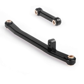 LCX Racing 1/24th RC Crawler Car CNC Machined Aluminum Steering Link Linkage Front Axle for Axial SCX24 Deadbolt JLU C10 B-17 AXI90081 AXI00001 AXI00002 AXI00004, Upgrades Parts Accessories