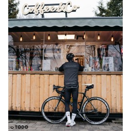 TODO Men's and Women's Cycling Socks Breathable Road Bike Socks Men's Cycling Socks with Motif Also Running Socks, With - Coffee Ride