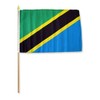 JumpingLight 12x18 12"x18" Wholesale Lot of 6 Tanzania Stick Flag