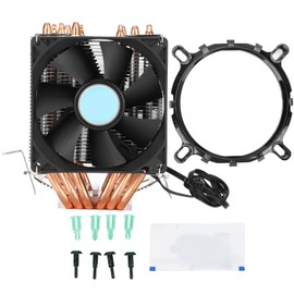 CPU Fan Dual Tower Design 6 Heat Pipes 2 Fans 3Pin Port FIN Technology Computer Cooler for PC