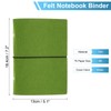PATIKIL A6 Felt Binder, 6 Ring Soft Cover Refillable Notebook