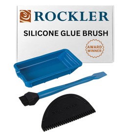 Rockler Silicone Glue Applicator Kit (3 Piece) - Glue Applicator Set Includes Glue Brush, Glue Tray, & Glue Spreader – Rinse Woodworking Glue Applicator Kit w/Water - Not Safe for Food Use