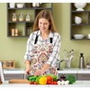 BGBDEIA Geometric Floral Pattern Chefs Apron, Cooking and Baking Apron
