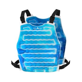 AlphaCool Original Cooling Ice Vest for Men and Women – Reusable Flexible Cooling Vest with Adjustable Straps – One Size Vest for Hot Weather Outdoor Working