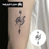 INKARTLINK Semi Permanent Tattoos, 3 Sheets of Small Temporary Tattoos,