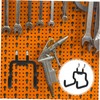 KONTONTY Heavy Duty Stainless Steel Pegboard Hooks 4 Small Padded