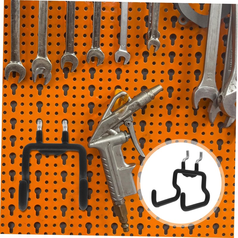 KONTONTY Heavy Duty Stainless Steel Pegboard Hooks 4 Small Padded