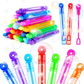 VEYLIN Bubbles For Kids, 24PCS Mini Bubble Makers Bubble Tubes with Wand Small Bubble Wands Bubble Kids Summer Toy for Kids Party Bag Fillers