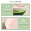 Berglander 9 Inch Plastic Deep Dinner Plates Set of 8