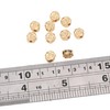 18K Real Gold Plated Non-Tarnish Rose Flower Spacer Beads 6.5x4mm