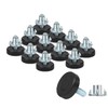 AHCUTE Furniture Leveling Feet with T-Nuts, 12 Pack, 1/4 Inch