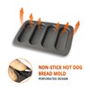 JSJMOFA Hot Dot Bun Pan, Perforated Carbon Steel Bread Loaf