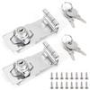 Hasp Lockable, Safety Hasp with Lock, 4 Inch Stainless Steel
