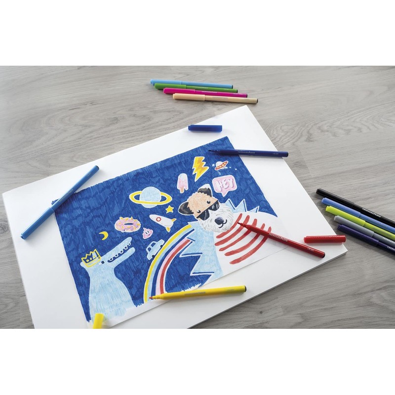 Eberhard Faber 551150 – Fibre-Tip Pen with Tip 50er in