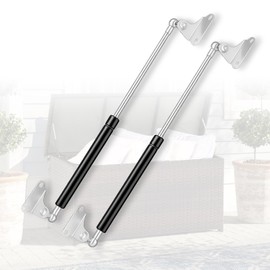 Gas Lift 500 mm 445 N/45 kg, L Type Gas Spring Gas Spring Damper for RV Bed, Camper, Truck, Boat, Cabinet Doors and Others, Pack of 2