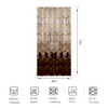 BIYSUC Ombre Brown Marble Shower Curtain Abstract Geometric Grid Cubic